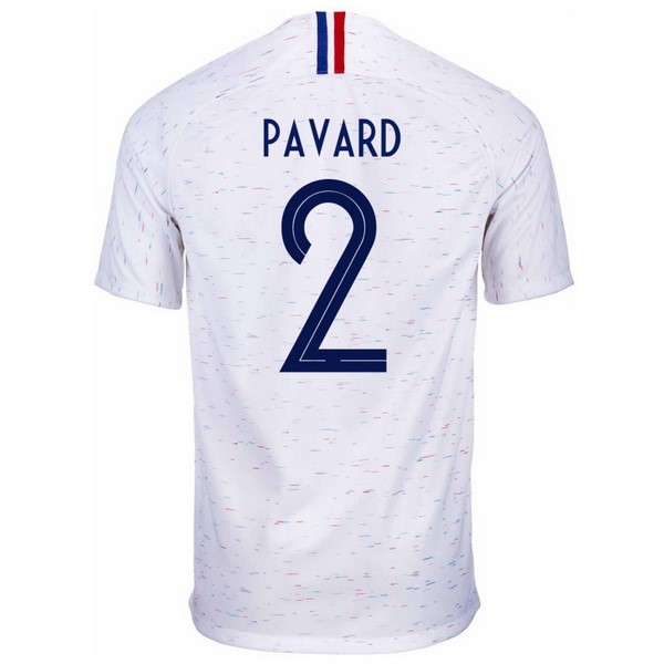 Camiseta Francia 2ª Pavard 2018 Blanco